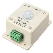 New Arrival DC12-24V 8A Infrared PIR Switch Motion Sensor Auto ON/OFF For LED Lighting Light Easy to install